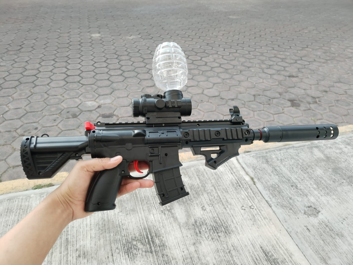 PISTOLA DE BALAS DE HIDROGEL